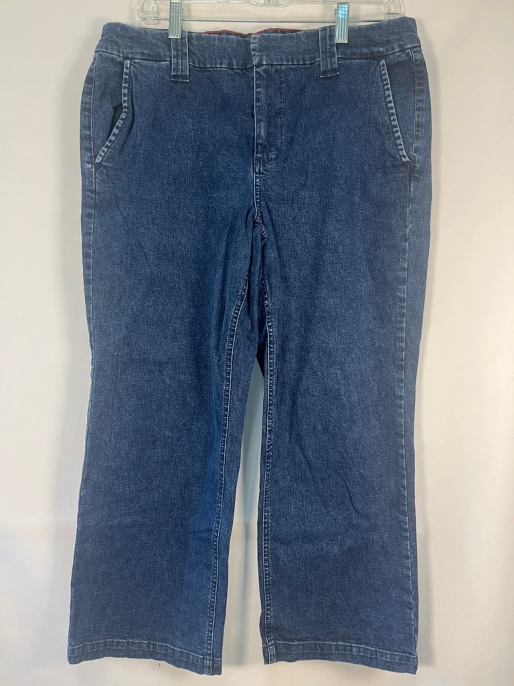 Vintage Tommy Hilfiger Dark Wash Wide Leg Carpenter Jeans 14